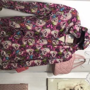 Disneyland hoodie sizeM purple flower peace